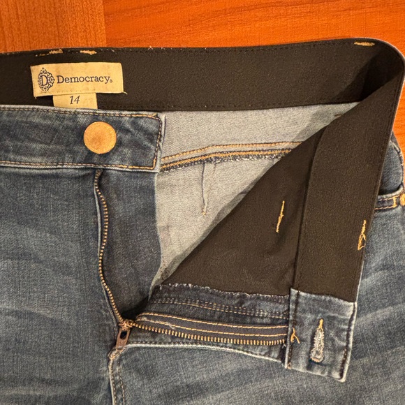 Democracy "Ab"solution Blue Boot Cut/Flair Leg Jeans, size 14 - Picture 8 of 11